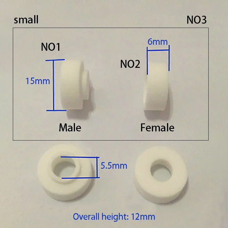 Изолятор для нагревательной проволоки 10 шт. диаметр 5 мм 6 Керамические
