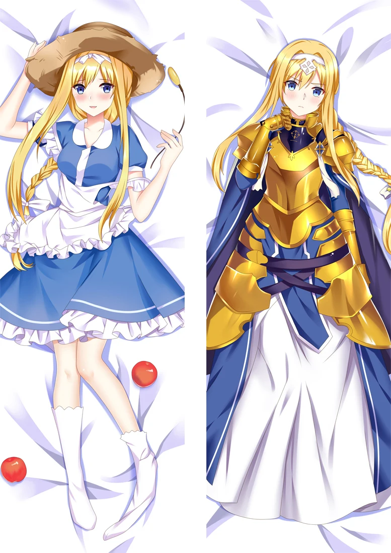 Меч искусство онлайн Asuna Dakimakura Аниме двухсторонняя наволочка для обнимающей