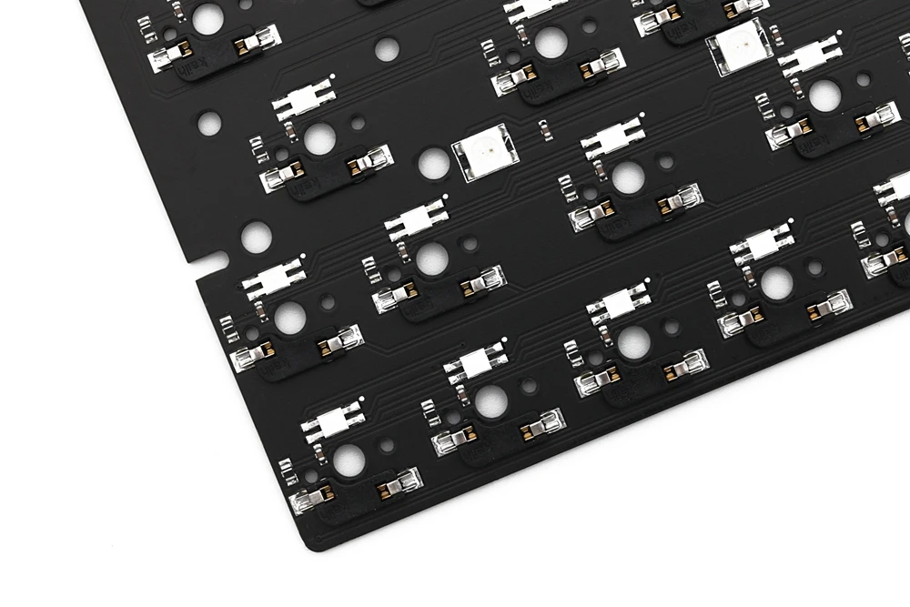 bm60rgb bm60 rgb 60% gh60 hot swappable Custom Mechanical Keyboard PCB programmed qmk firmware full rgb switch underglow type c