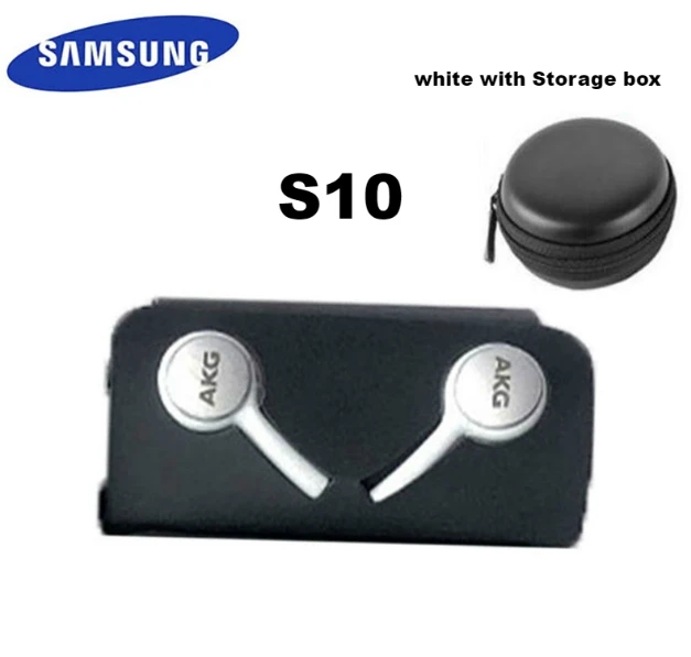 S10 white with box Samsung AKG Наушники EO-IG955 3,5 мм наушники-вкладыши с микрофоном Проводная гарнитура для samsung Galaxy s10 S9 S8 S7 S6 S5 S4 HUAWE смартфон - Цвет: S10 white with box