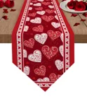 Украшение для стола на День святого Валентина, скатерть, кухонные аксессуары, коврик для стола