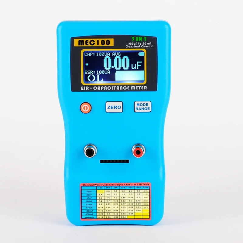 MEC-100 цифровой Дисплей конденсатор с алюминиевой крышкой метр Высокая точность