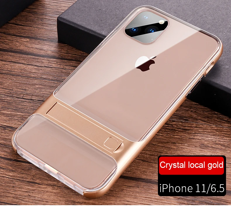 Чехол для iPhone 11 Pro Max X XS XR, чехол для 6 6 S 7 8 Plus, чехол из поликарбоната+ силиконовый чехол-подставка для телефона, защитный чехол