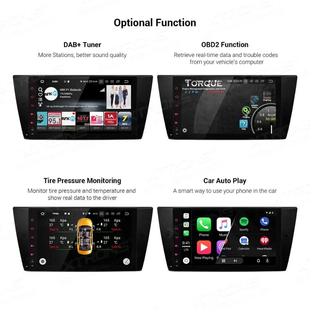 Автомобильный мультимедийный стерео DVD радиоплеер XTRONS 9 &quotAndroid 0 для BMW E90 E91 E92 E93 M3
