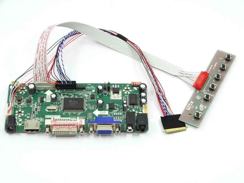 Плата управления Yqwsyxl, комплект для монитора B156HW01 V.5 V5 HDMI + DVI + VGA, ЖК-экран со светодиодным Драйвером