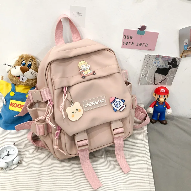 

Small Backpack Women Girls School Bag Waterproof Nylon Fashion Japanese Casual Young Girl's Bag Female Mini Travel Backpacks
