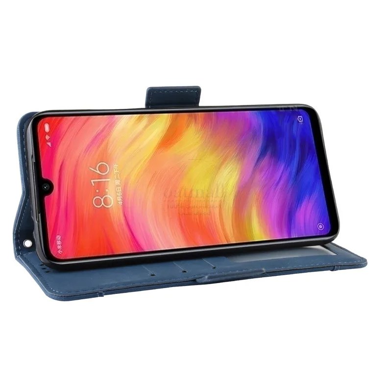 Чехол-кошелек s для Xiaomi Redmi Note 7, чехол с магнитной застежкой, откидной Чехол-книжка для Redmi 7, кожаный держатель для карт и фотографий, чехлы для телефонов