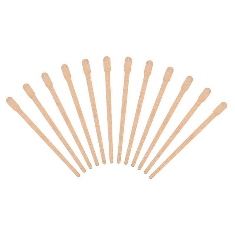 

100 шт., одноразовые деревянные палочки для удаления волос