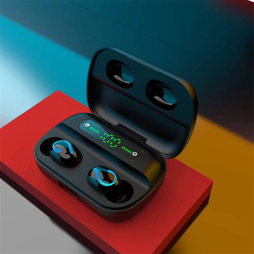 Bluetooth 5 0 наушники Q82 беспроводные TWS спортивные для бега гарнитура с громкой