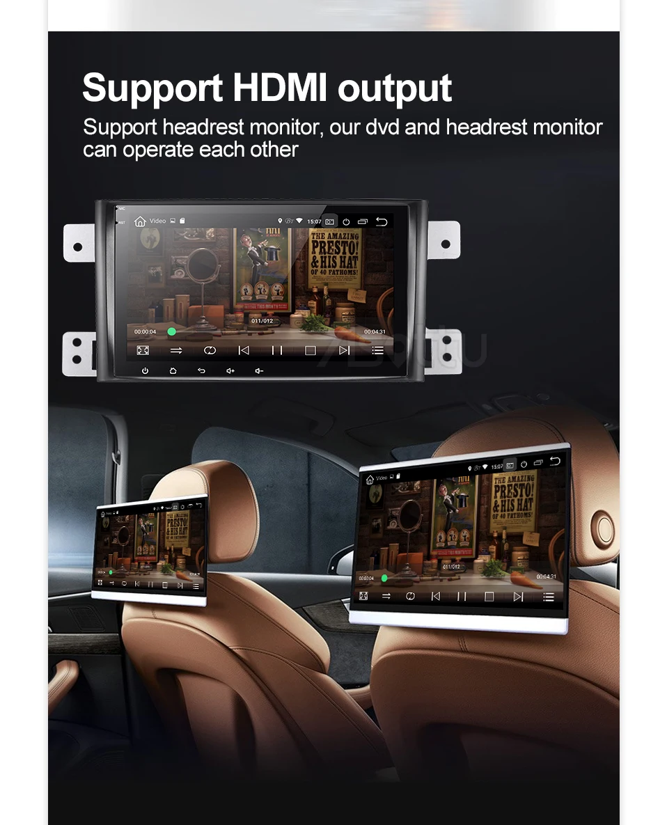Asottu SU601 Android 9.0 PX6 car dvd for Suzuki Grand Vitara 2005-2012 multimedia headunit GPS Radio gps player stereo