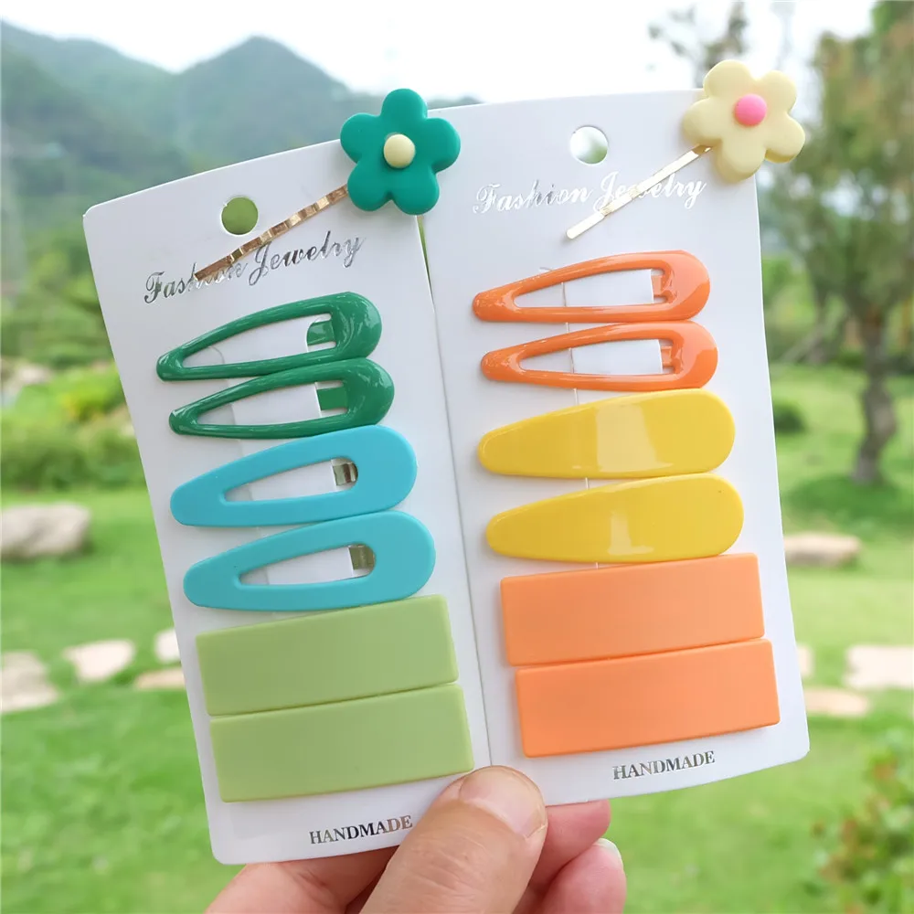 7 шт./компл. милые заколки для волос карамельных цветов девочек женщин детей kawaii