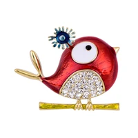 cute small bird brooches for women enamel flying bird weddings party office brooch pins gifts