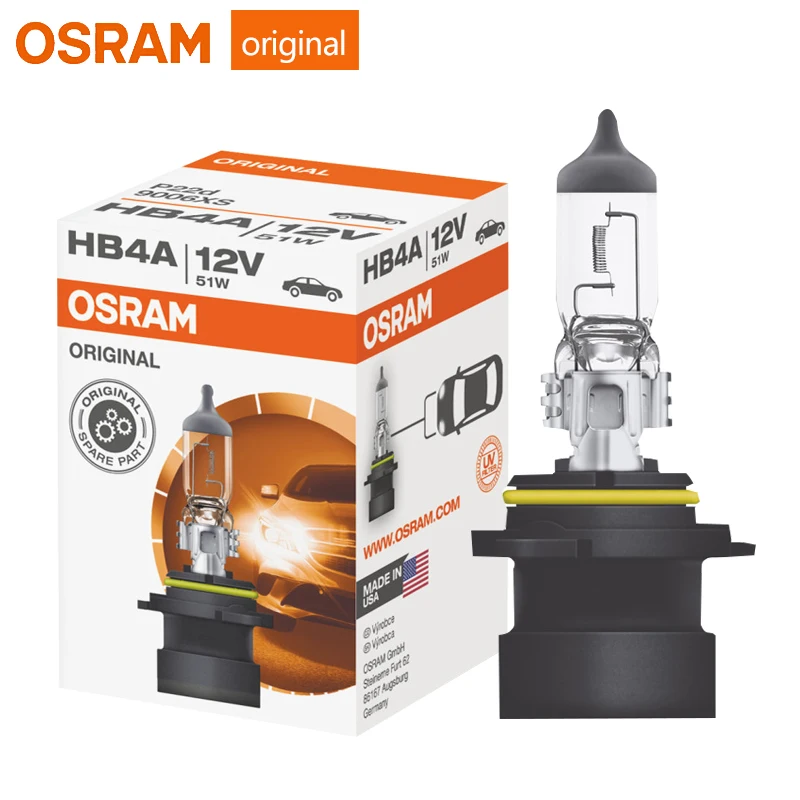 OSRAM HB4A 9006XS стандартная Авто фара Замена автомобильная лампа OEM качественная