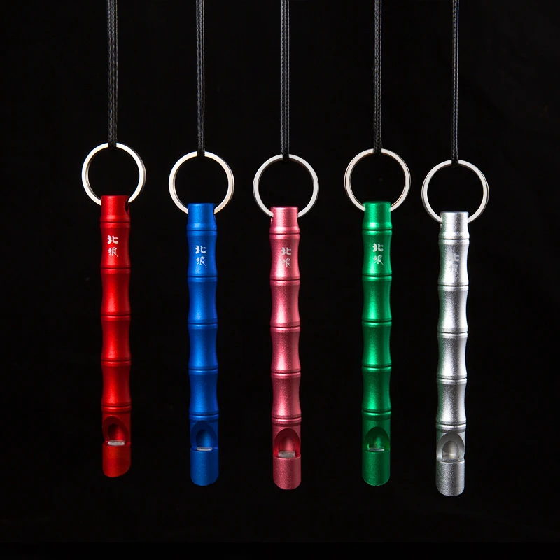 Новый алюминиевый аварийный свисток для выживания брелок защитник пешего