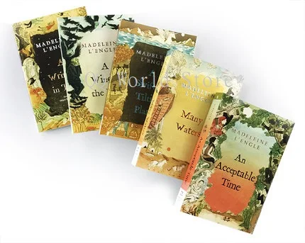 5 набор книг A Wrinkle in Time Quintet Мадлен The engle Дети фантазия научная фантастика новая