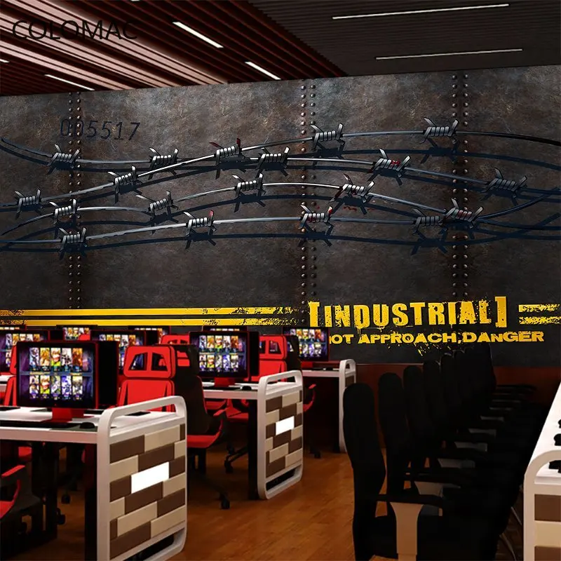 

FATMAN Custom 8d Heavy Metal Decoration Background Wall Mural Billiard Theater Gym Decoration Vinyl Wallpaper Dropshipping