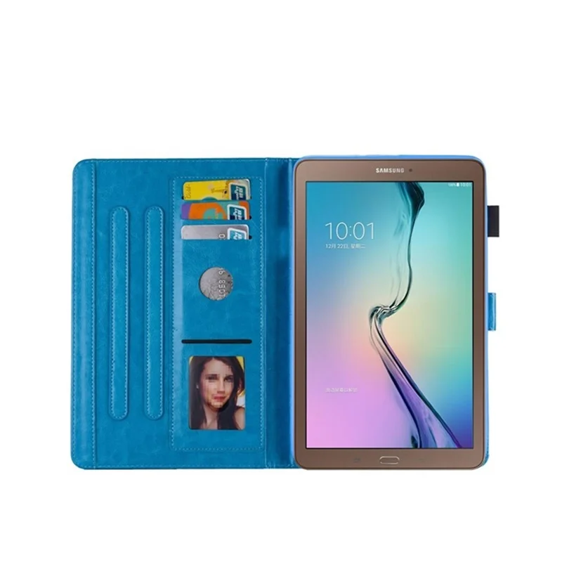 Чехол для Samsung galaxy Tab A 8 0 2017 дюймов модель T385 чехол Galaxy умный кожаный со слотом карт