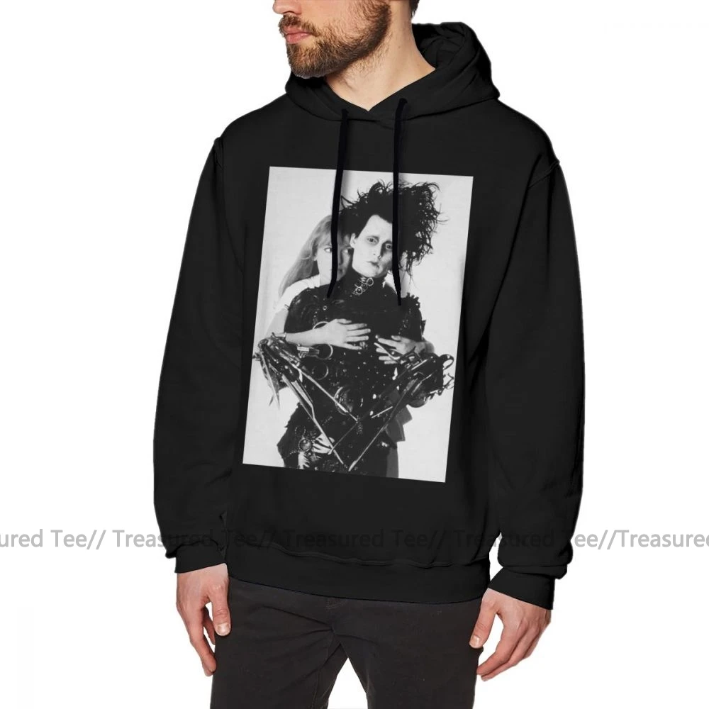 Толстовка Эдварда сissorhands Depp Ryder Edward Scissorhands толстовки мужские повседневные Пуловеры худи хлопковые красные зимние толстовки - Цвет: Black