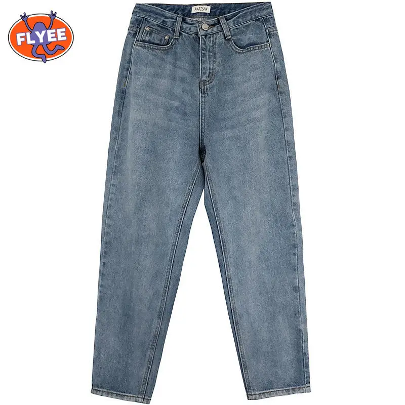 

Women Jeans Large Size Boyfriend Jean Casual Korean Vintage Straight High Waist Loose Trousers Women Fashion Denim Pants