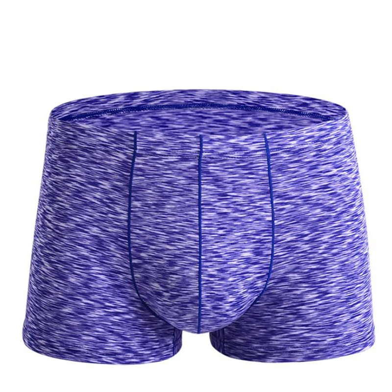 

10 color Men's striped modal low waist seamless erotic sexy boxer man underwear