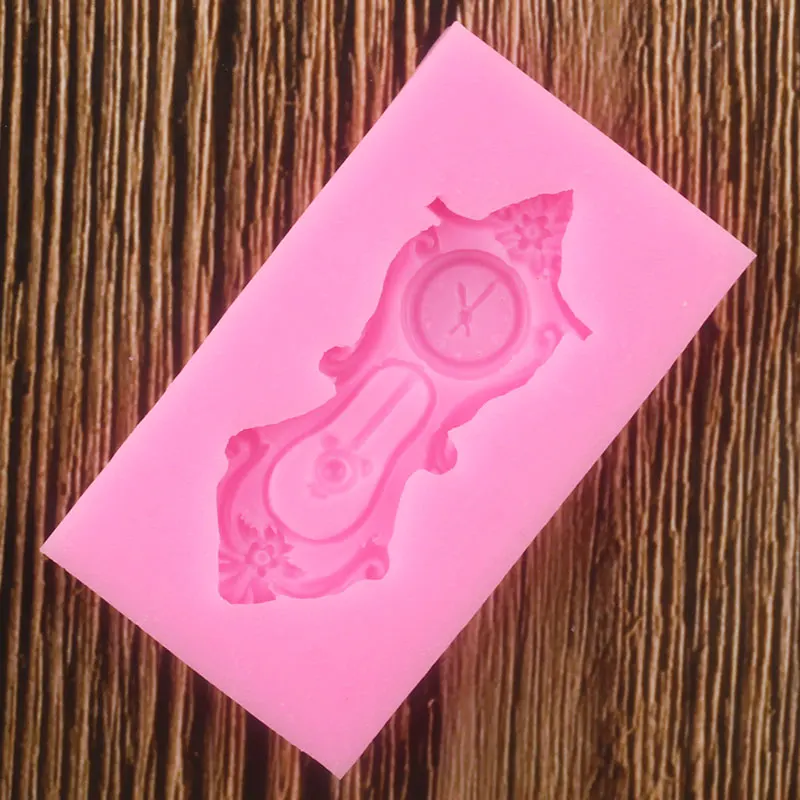 Форма часов форма для торта 3D силиконовые формы помадка Конфета из смолы