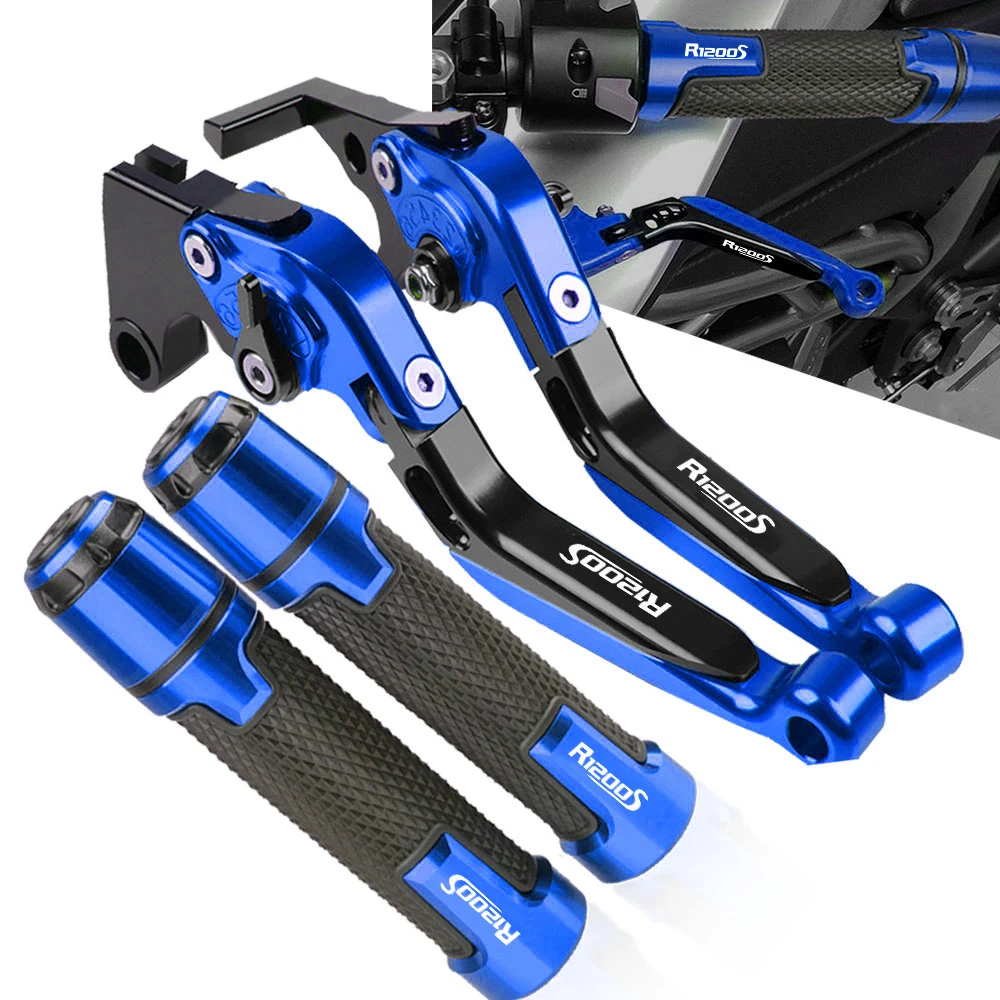 

For BMW R1200S R1200 S R 1200S 2006 2007 2008 Motorcycle Adjustable Brake Clutch Levers Handle Hand grips Handlebar grip ends