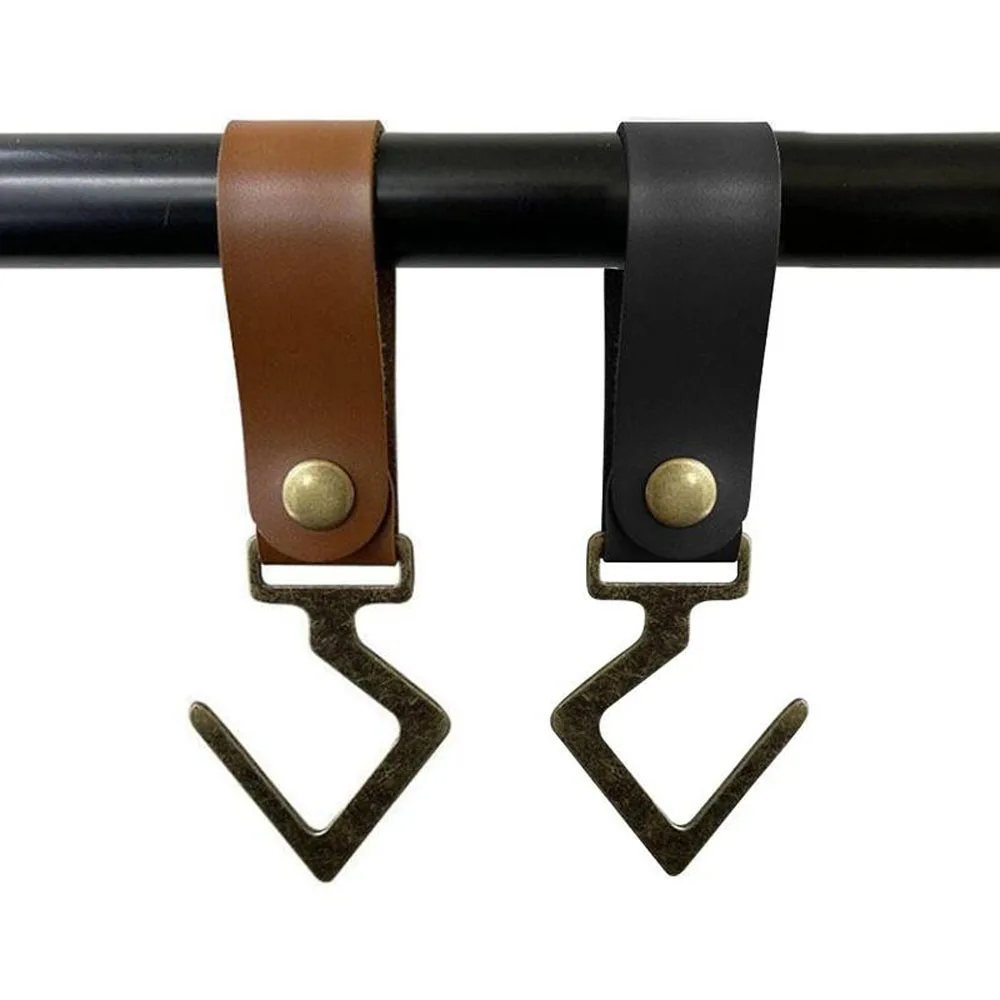 

1 шт. уличные Крючки из искусственной кожи для кемпинга, штатив для одежды, для кемпинга, для пешего туризма, вешалка для хранения одежды, съе...