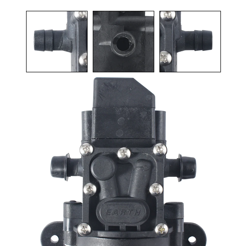 Мембранный насос для автомобиля 1 шт. 12 В 6 А 70 Вт 0 9 МПа вход 10 мм без блока питания