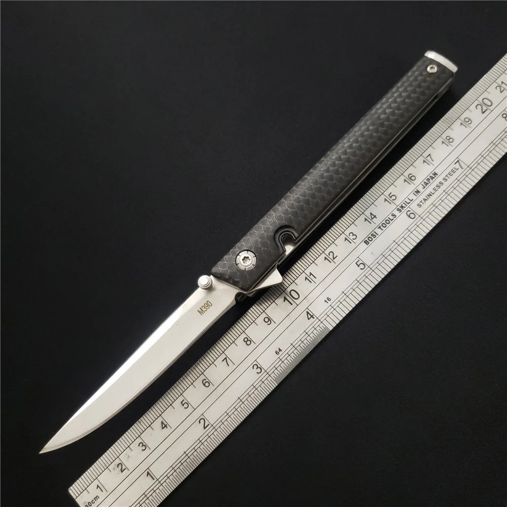 

EDIEU Version M390 Folding Knives 5Cr13 Blade ABS Handle Outdoor Tactical Camping Survival Pocket Knife Utility EDC Tools