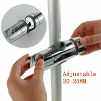 chrome bathroom electroplating lift pipe sliding sleeve universal shower head holder adjustable riser rail bracket slider bar