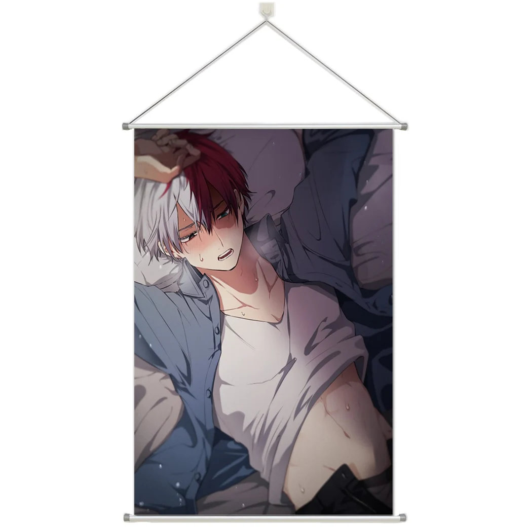 

Anime Boku No Hero Acadeia Shouto Prsonalize Customer Made Alloy Fabric Wall Poster Scroll 60x90cm 24x36inches