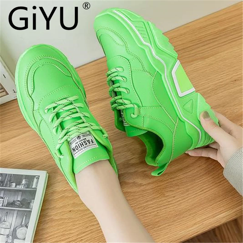 Новинка 2019 года Дизайнерские кроссовки женская повседневная обувь на платформе