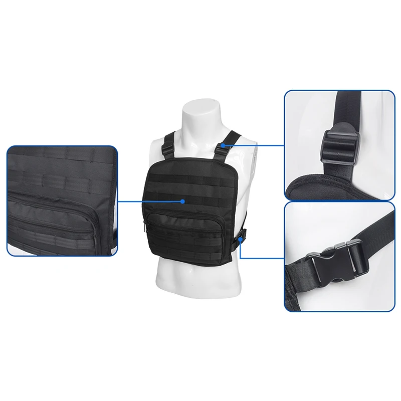 Многофункциональная нагрудная сумка для жилета вместительная Кроссбоди в стиле
