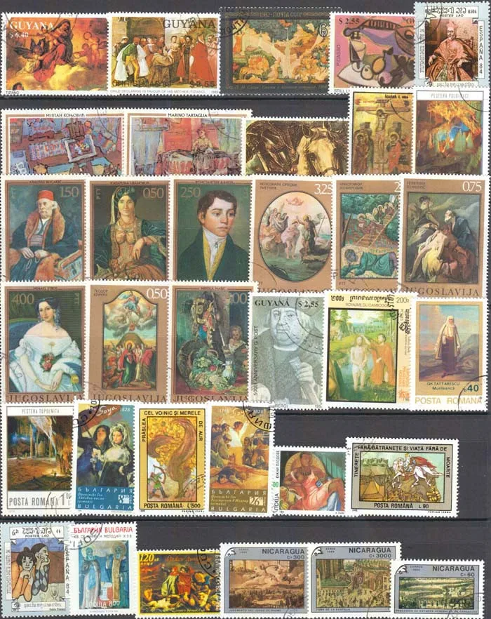 100 единицы товара все разные темы известный Картины неиспользованный Почтовые