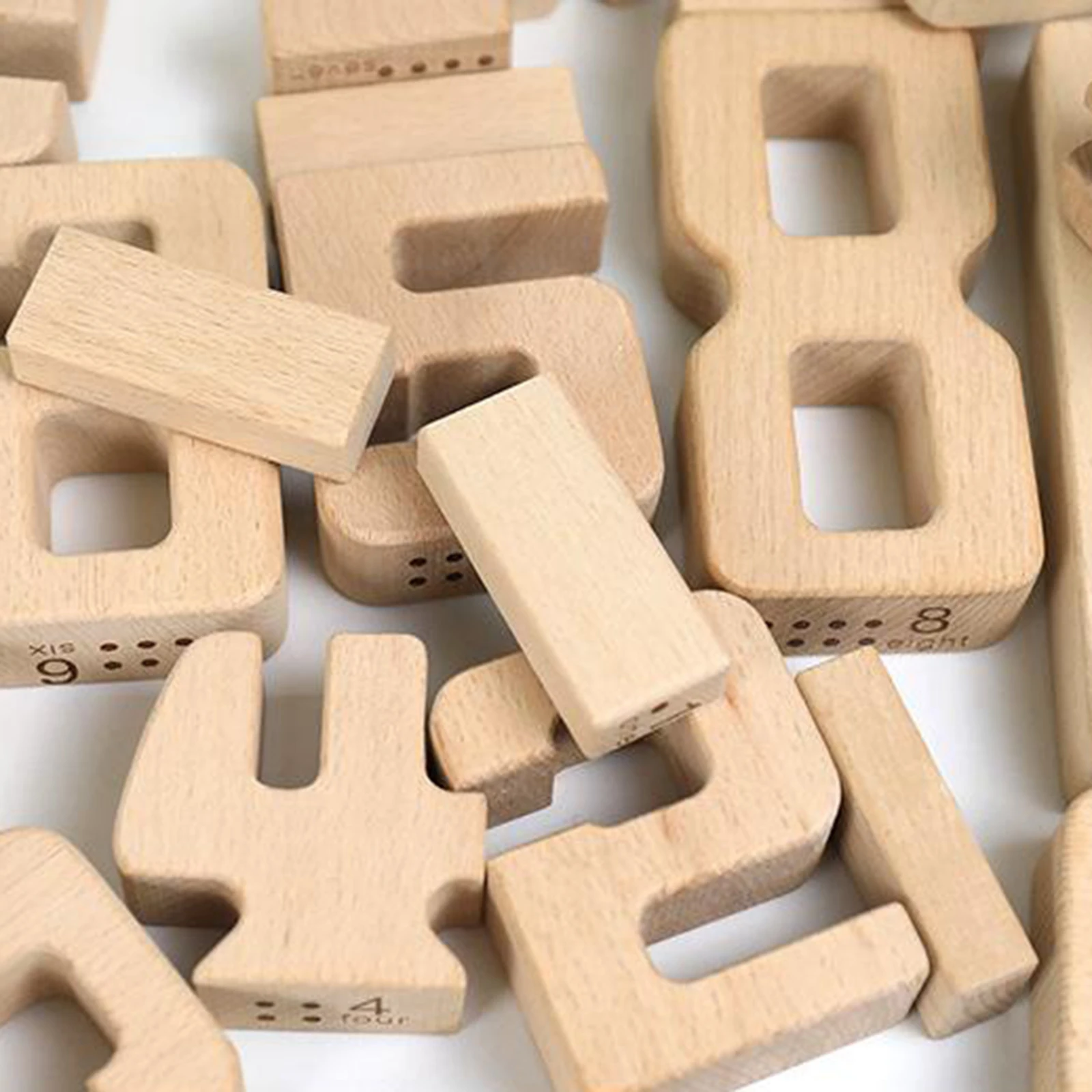 

Montessori Wooden Mathematics Toys Building Blocks 1-10 Number Blocks