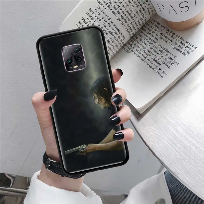 Black Tpu Capa For Xiaomi Redmi Note 8 9S 8T 9 7 10X 5G K30 Pro Zoom 7A 8A K30i Cover Phone Cases The Walking Dead Daryl Dixon