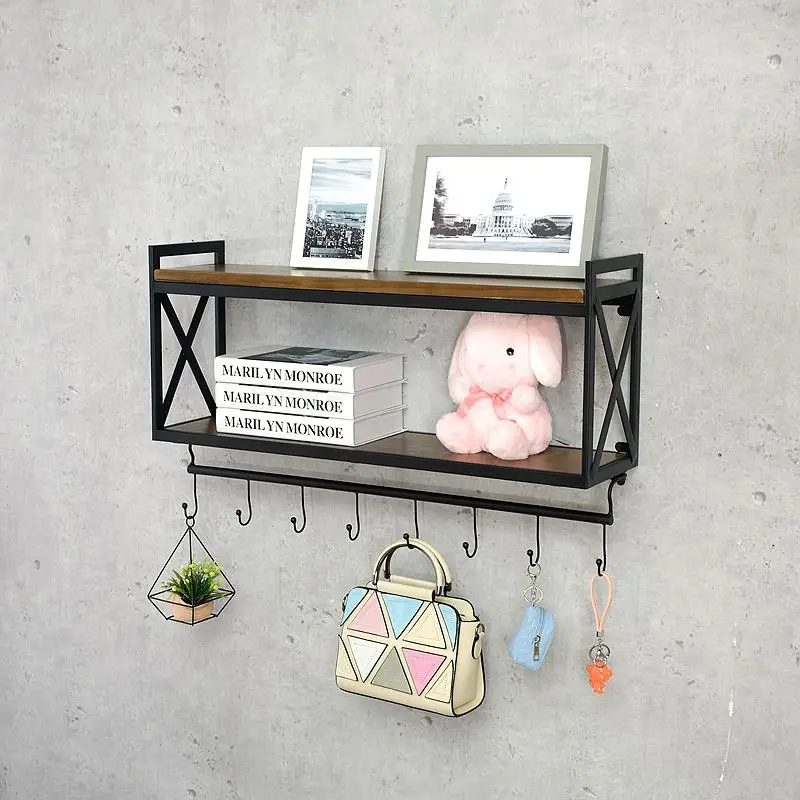 Настенный стеллаж для кухни полочка приправ дюйма из кованого железа | Дом и сад