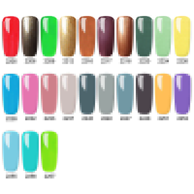 Docaty Color Gel Series Nail Polish Colors Soak Off LED or UV 52 High Quality Nails Art White Lacquer | Красота и здоровье
