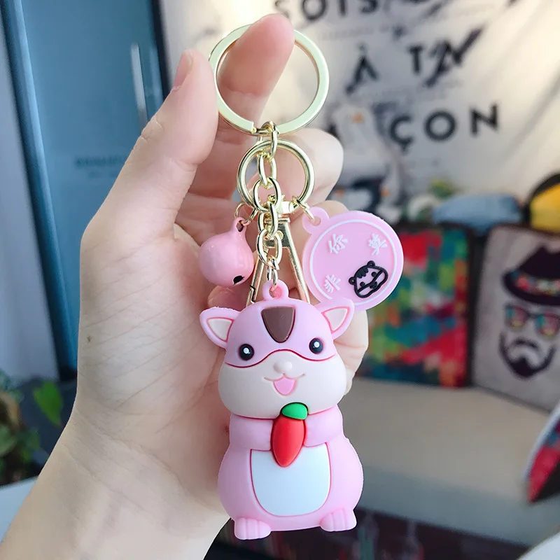 2019 new creative personality Ejiao chipmunk keychain cute cartoon girl wind car key chain bag pendant gift | Украшения и