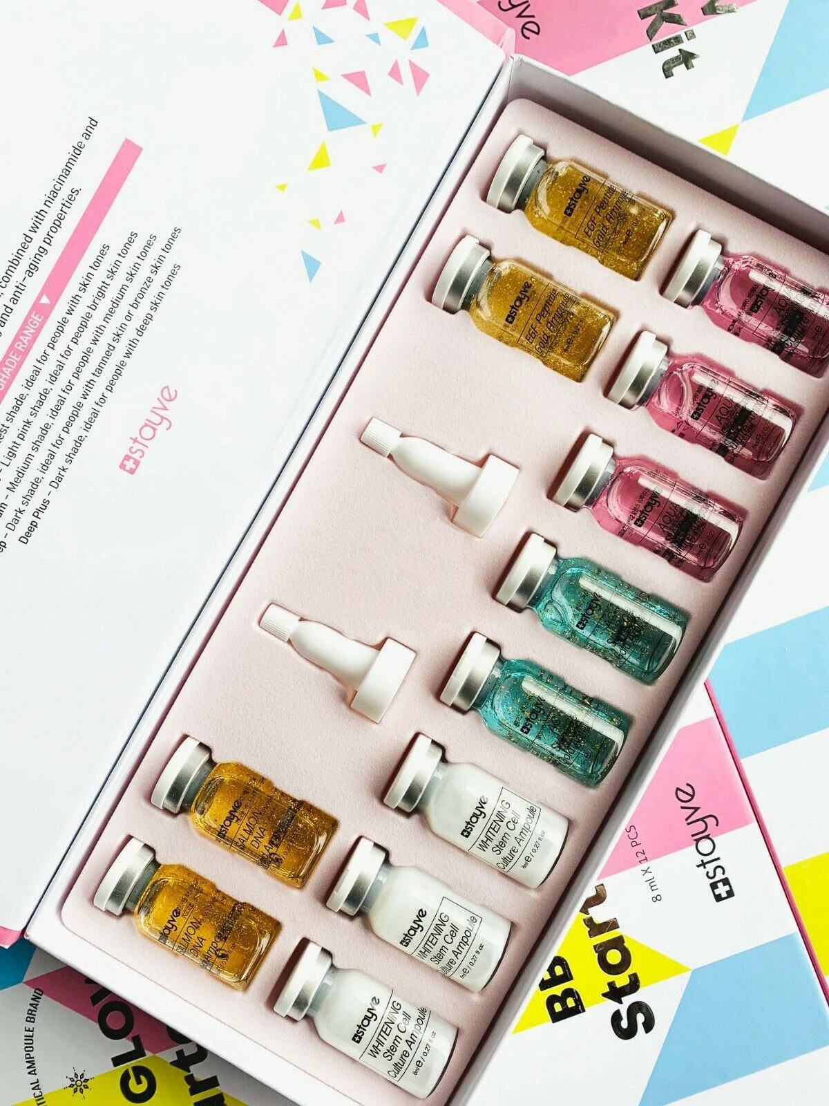 12 шт. корейская косметика Stayve BB крем светящийся стартовый набор Смешанная