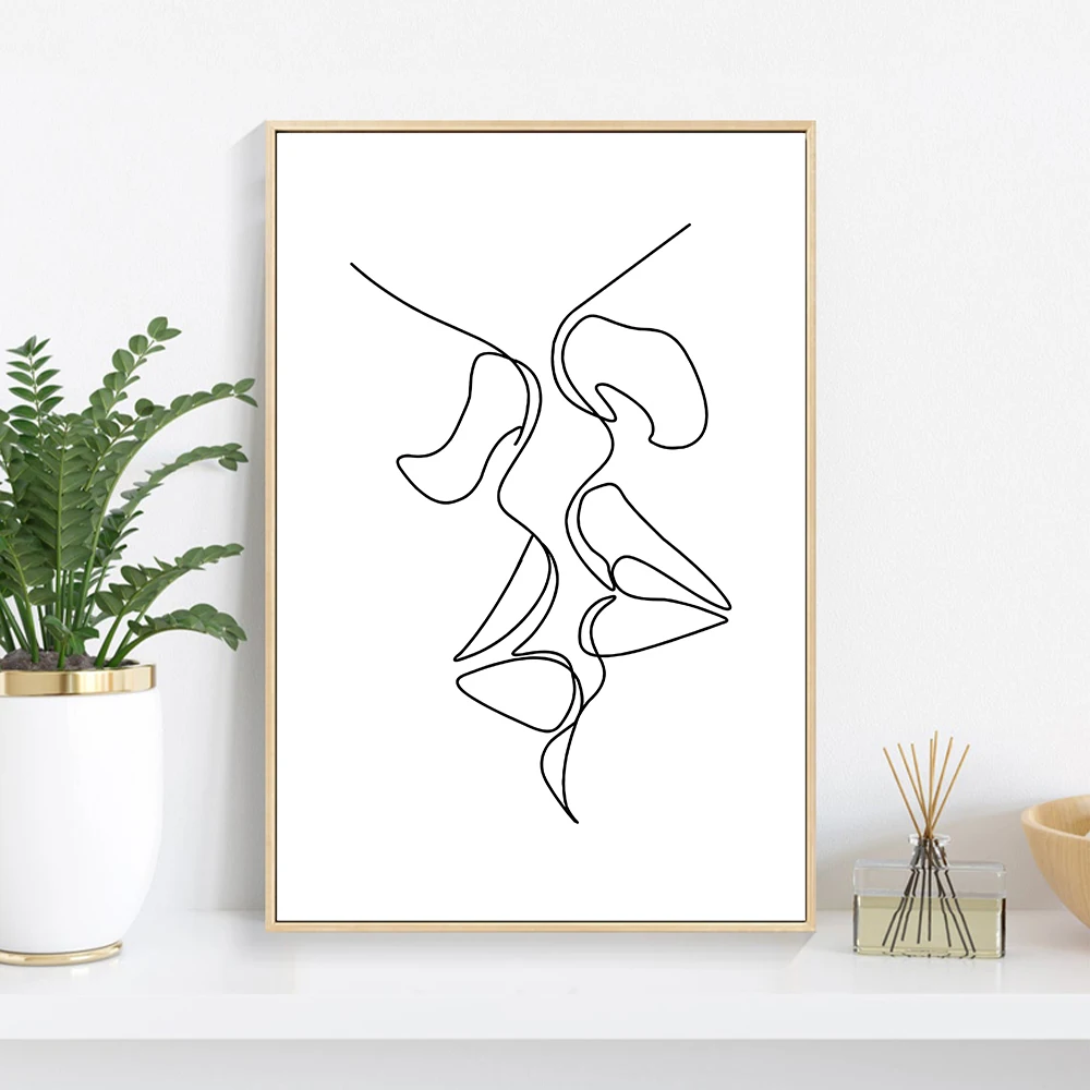 

Nordic Minimalist Figures Line Art Sexy Woman Body Nude Wall Canvas Paintings Drawing Posters Prints Decoration for Livingroom