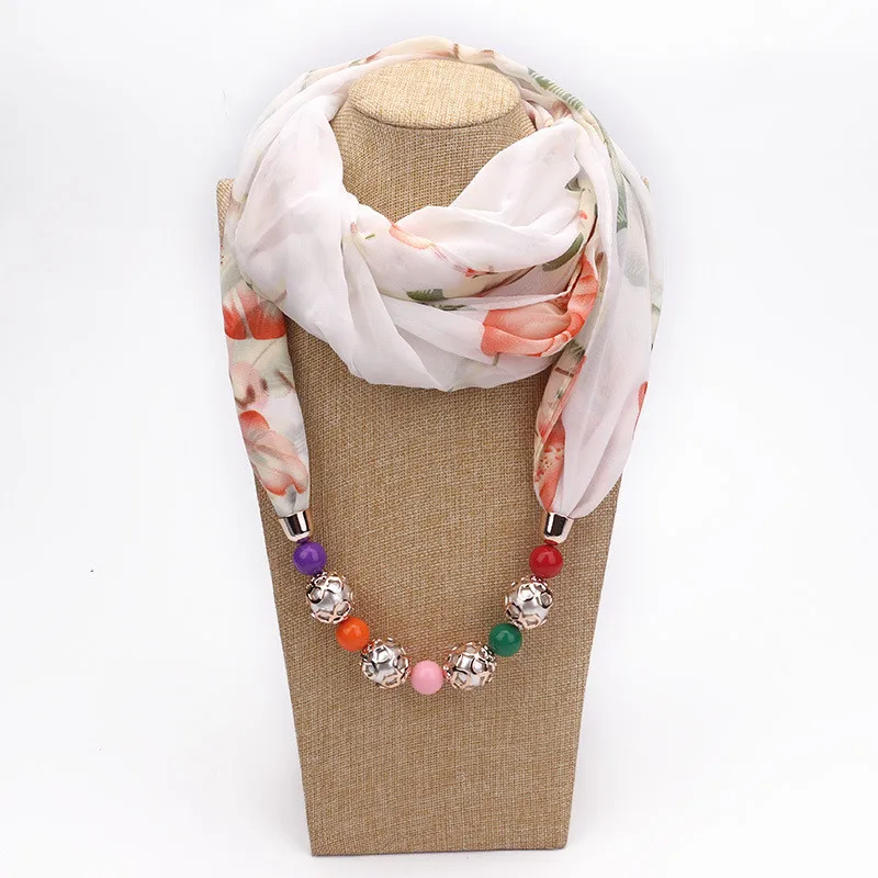 Luxury brand 2020 necklace Scarf for women Spring/Autumn Muslim Head Scarves Chiffon choker Clothing Accessories | Украшения и