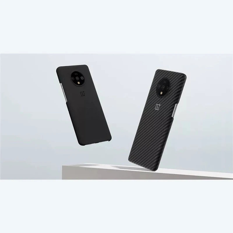100% Original Oneplus 7T Case Bumper Carbon Back Cover Nylon Oneplus 7T Sandstone Black 100% One Plus 7T Silicon Red Case