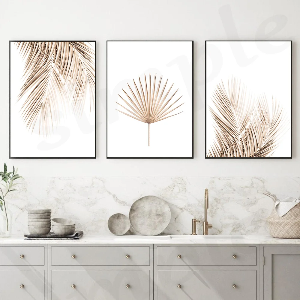 Скандинавские иллюстрации цветы Лист настенная живопись холст скандинавские