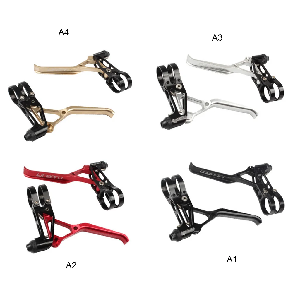 

Bicycle Brake Lever LP Ultralight 64g CNC Aluminum Alloy V Brake Handle Lever for Folding Bike Road Bike Small Wheel