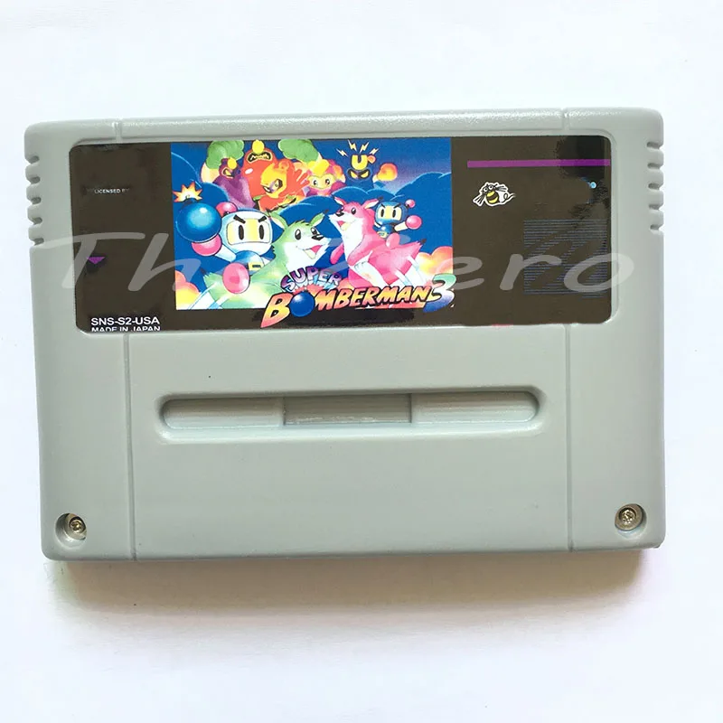 Super Bomberman 3 Video Game for 16 bit Card Console Cartridge 46 pin EUR PAL Version Player | Электроника