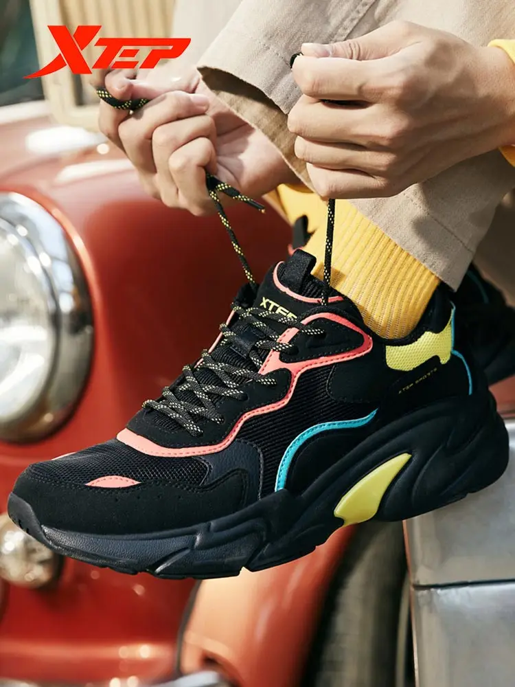 Xtep Для мужчин Повседневное обуви Водонепроницаемый громоздкие кроссовки
