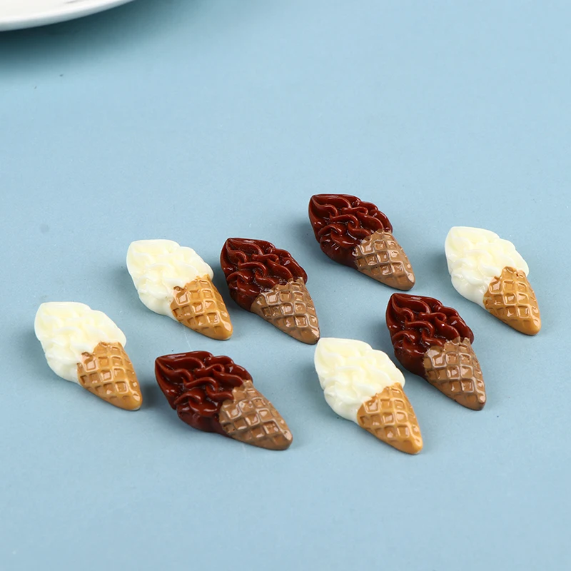 

10 шт., смешанные полимерные мини-игрушки для мороженого