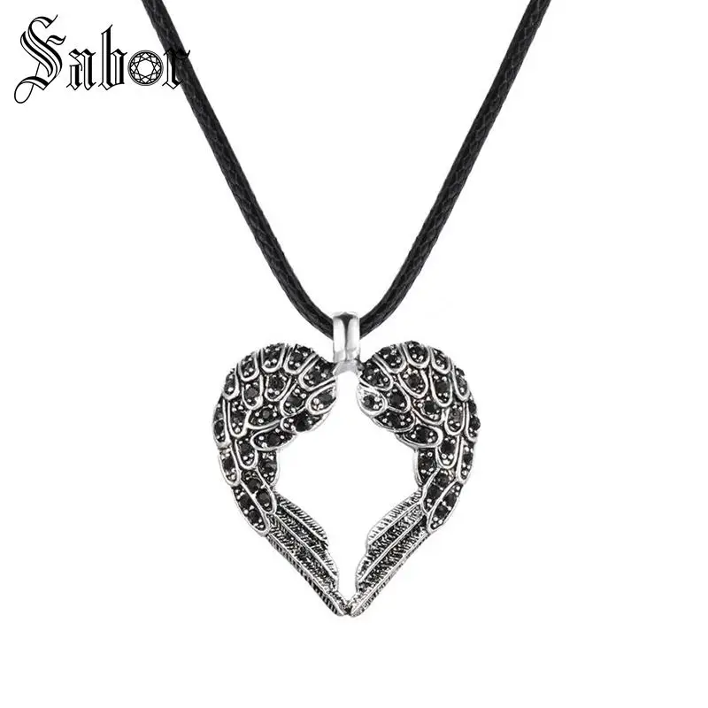 Чокеры Очаровательные Подвески Ожерелья для женщин Серебряный цвет черные