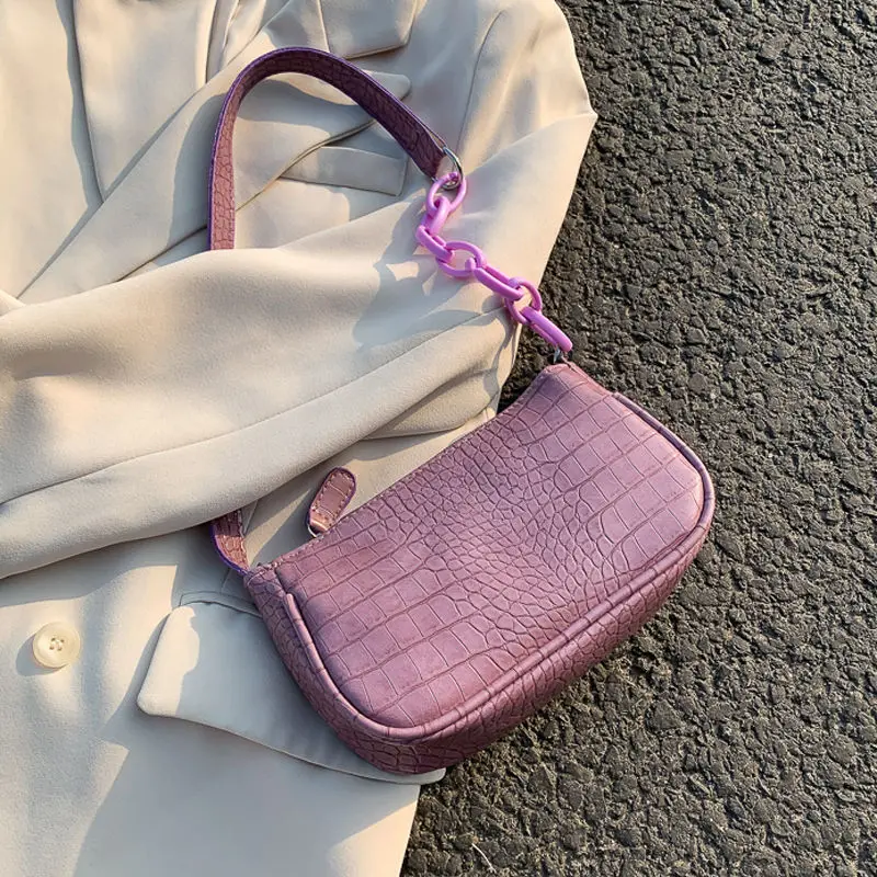 Модные маленькие сумочки на цепочке для женщин кожаные дамские сумки плечо с